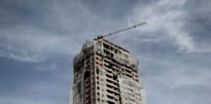 Construction of an apartment building 