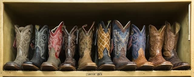 pairs of cowboy boots