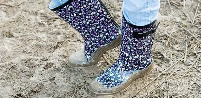 colorful rubber boots 