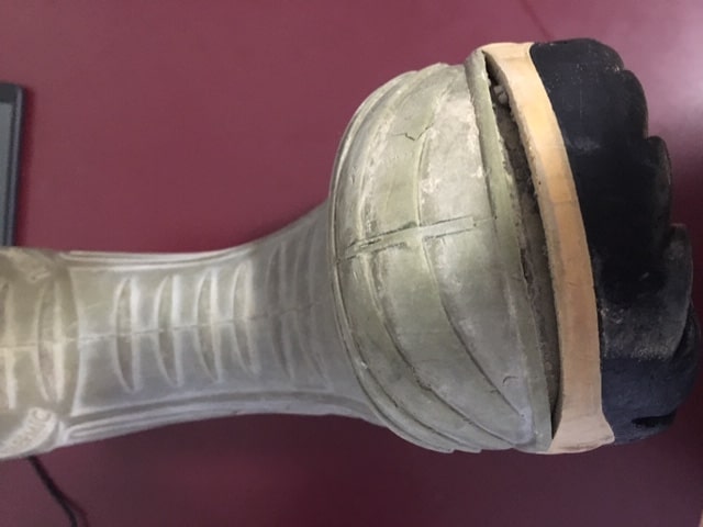 Split toe of a Cofra rubber boot