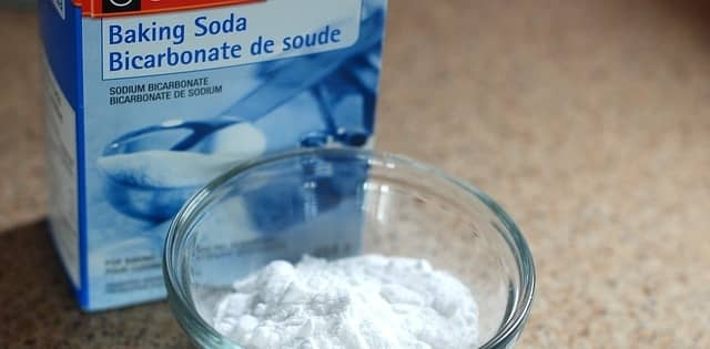 Baking soda in a dish